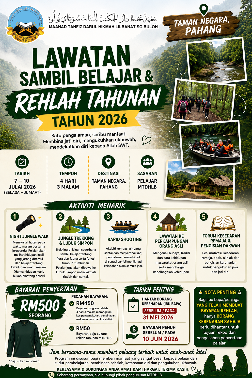 AKTIVITI & PROGRAM DI MTDHLB 